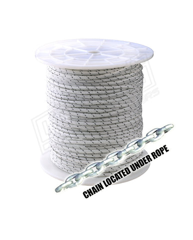 Double Braid Anchor Rope 100mtrs 6mm - 8mtrs 6mm Short Link Chain