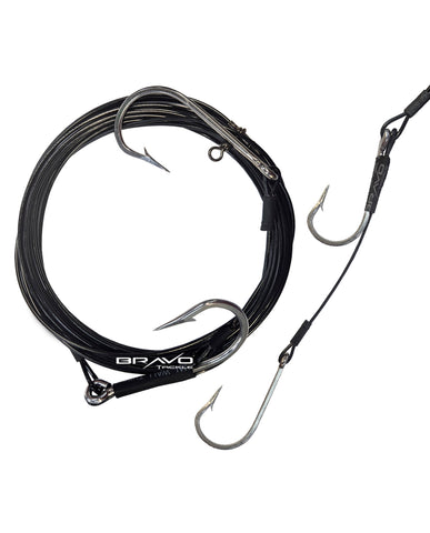 Wire Shark Trace Double Hook Stainless 10/0 - 600lb 7x7 Wire - Drone Ready