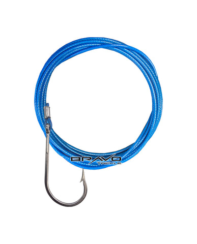 Wire Shark Trace 1000lb 7x7 Strand Single 14/0 J-Hook Drone Ready