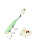 Bravo 3 Hook Skirted Jigs Glow 100g