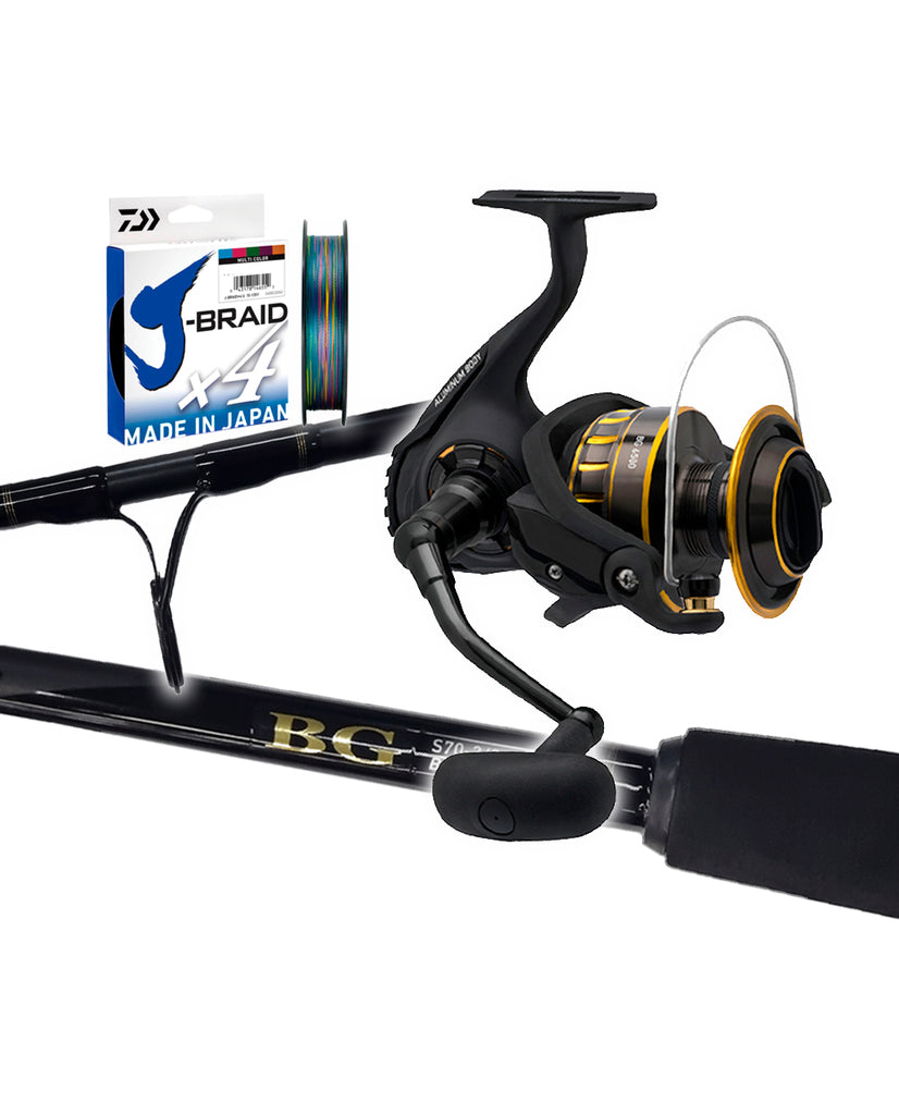 bg daiwa reel Daiwa BG Bluewater Spin Rod BG Reel Combo Deals – Get Wet Outdoors