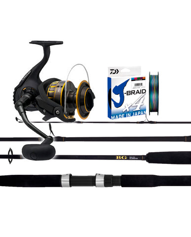 daiwa bg surf spinning reel combo Daiwa BG Bluewater Spin Rod BG Reel Combo Deals – Get Wet Outdoors