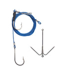 Wire Shark Trace 650lb 7x7 Strand Double Hook 10/0 J-Hook Drone Ready