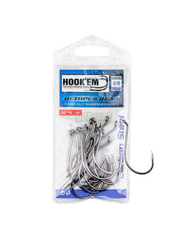 Octopus Beak Hook - Prepacked - 1/0 ~ 10/0
