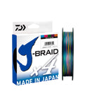 Daiwa J-Braid 4 ply Multi Coloured Braided Line 300yd