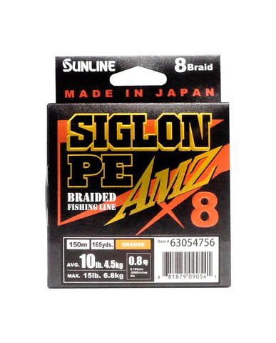 Siglon Siglon PE8X AMZ Orange Braided Line