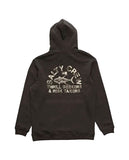 Salty Crew Hoodie - Stamped Midweight Fleece Hood - Vintage Black