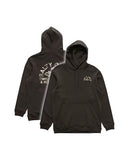 Salty Crew Hoodie - Stamped Midweight Fleece Hood - Vintage Black
