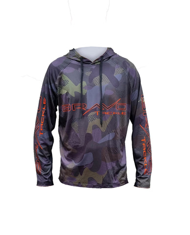 UPF50+ Long Sleeve hooded Fishing Shirt