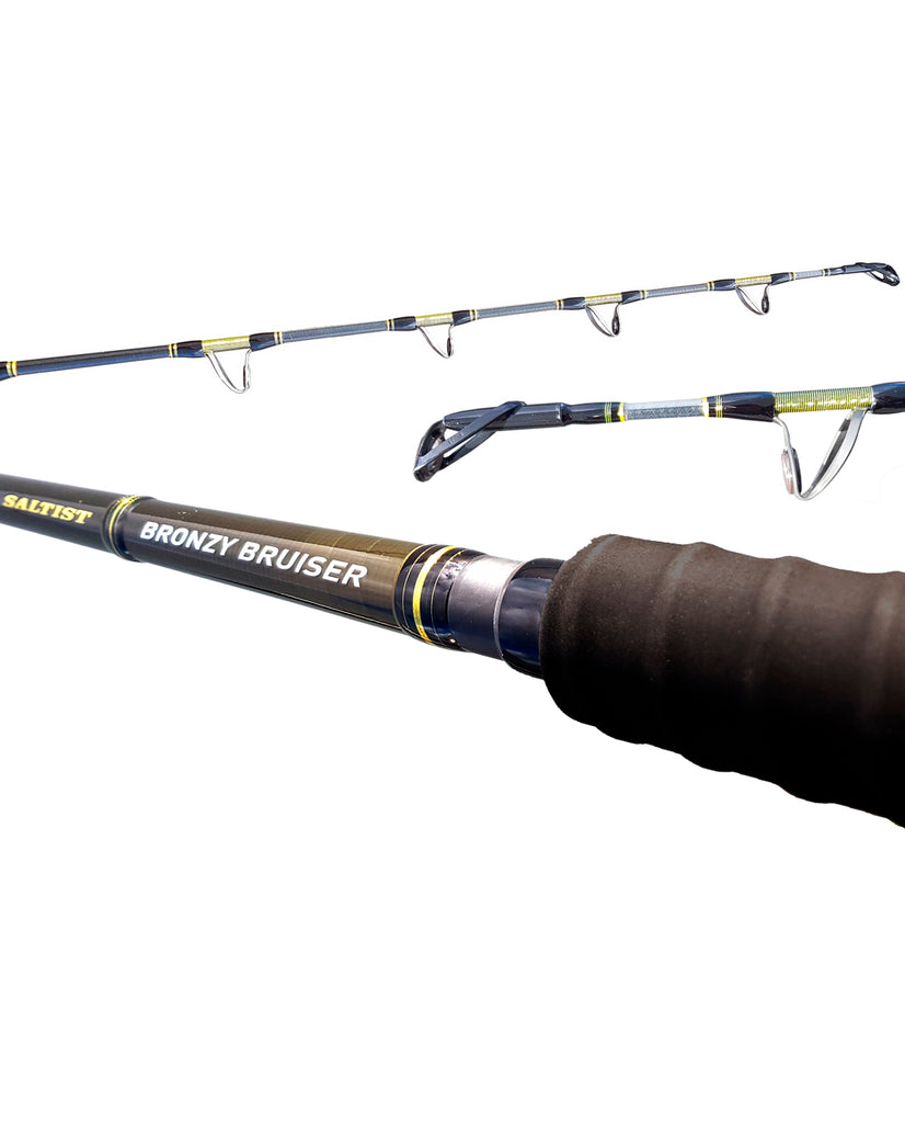 bruiser fishing pole Daiwa Bronzy Bruiser Land Base Game 80lb-130lb – Get Wet Outdoors