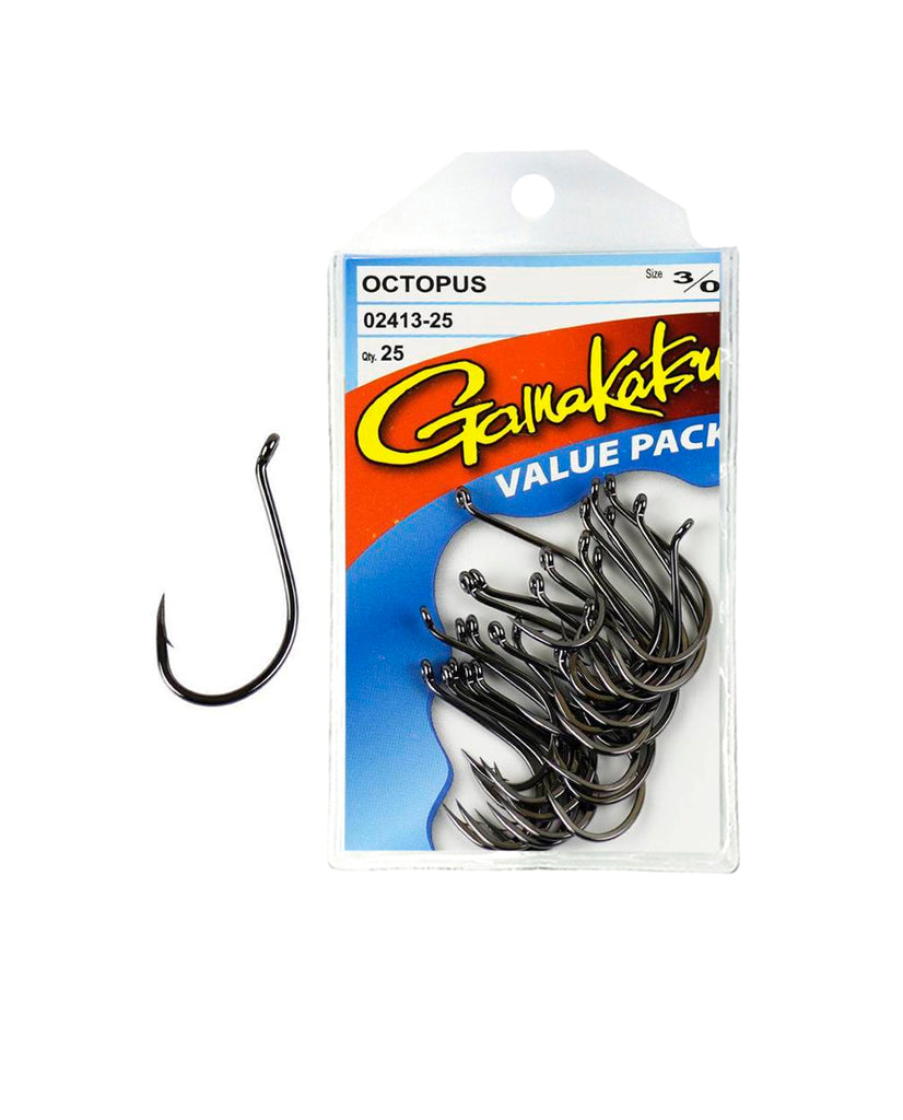  Gamakatsu 25 Pack Live Bait Hook (Black, 1) : Fishing Hooks :  Sports & Outdoors