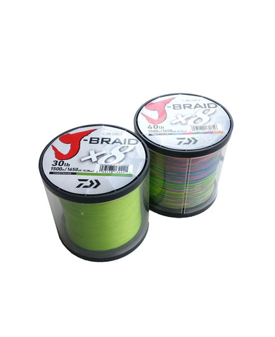 J-Braid 1500m Multi Colour Bulk Spools