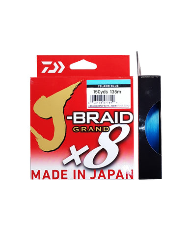 Daiwa J-Braid 8x 150yds Island Blue Fishing Line