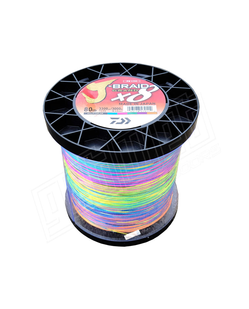 J-Braid Grand 3000m Multi Colour Bulk Braid – Get Wet Outdoors