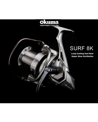 okuma 8k spinning reel Okuma 8K Longcast Surf Fishing Reel – Get Wet Outdoors